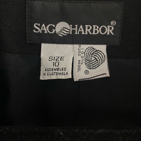 Vintage Sag Harbor 100% Pure New Wool One Button Blazer Women 10 Old Money - Picture 5 of 10